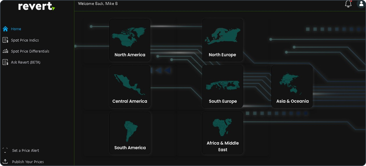 Revert bunker price platform dashboard